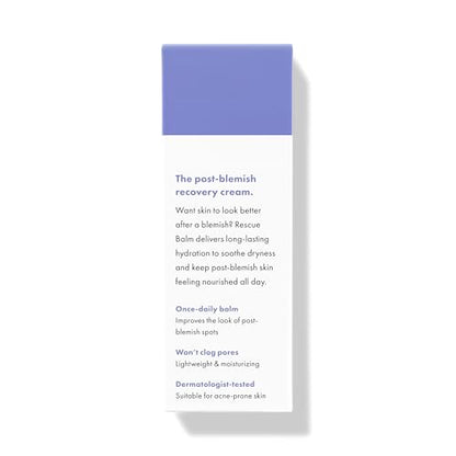 Hero Cosmetics Rescue Balm (New Formula) – Hydration for Post-Blemish Marks | Non-Comedogenic & Dermatologist-Tested | 15mL