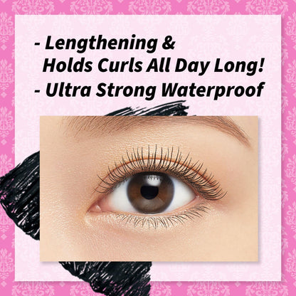 Heroine Make Smudge-Proof Mascara by KISSME — Waterproof Tubing Mascara, Black, 3-Pack, Made in Japan