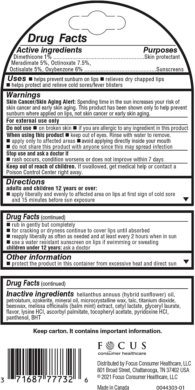 Herpecin-L Lip Balm SPF 30 (0.1 oz) – 2-Pack | Hydration & Sun Protection