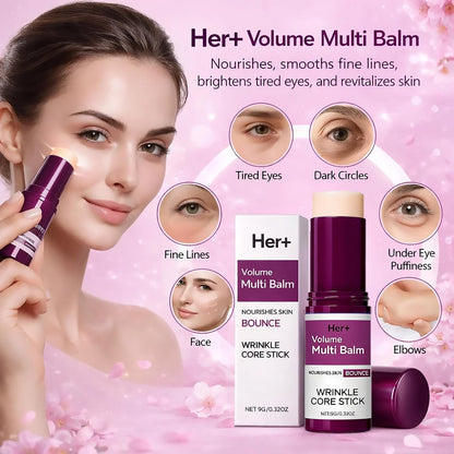Her+ Calcium Multi Balm Stick – Firming, Hydrating Korean Collagen Skincare