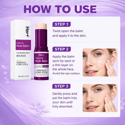Her+ Calcium Multi Balm Stick – Firming, Hydrating Korean Collagen Skincare