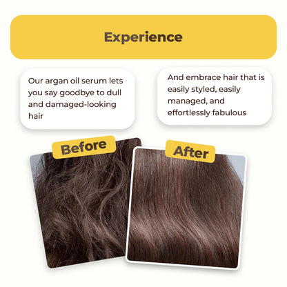 HerStyler Advanced Argan Oil Hair Serum for Women – Anti-Frizz & Nourishing Shine (70 ml)