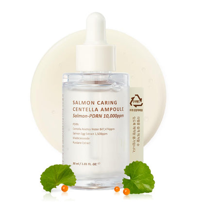 HEVEBLUE Salmon Caring Centella Ampoule – Calming Serum with Salmon PDRN & Centella