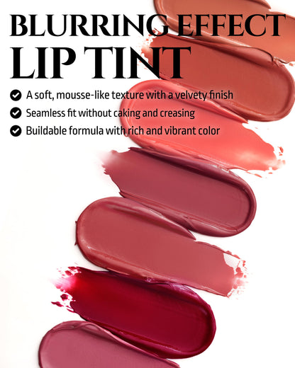 HEVVYMAKEUP Blurring Effect Lip Tint – Dear Sorbet | Airy Velvet Matte, Buildable, Vegan & Longwear