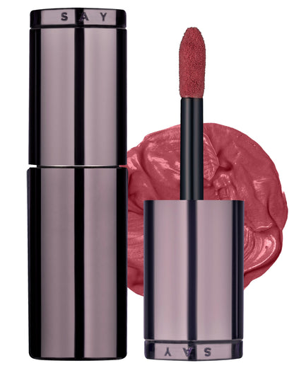 HEVVYMAKEUP Blurring Effect Lip Tint – Airy Velvet, Longwear, Vegan, Sweet Rosy