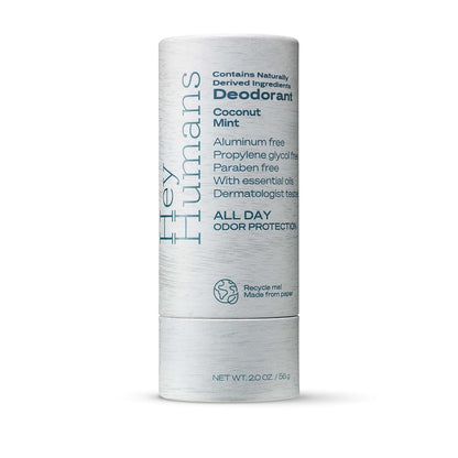 Hey Humans Aluminum-Free Deodorant – Coconut Mint for All-Day Freshness