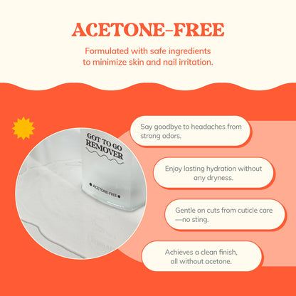 Heyhae Got To Go Remover – Gentle, Acetone-Free Gel Nail Strip Remover