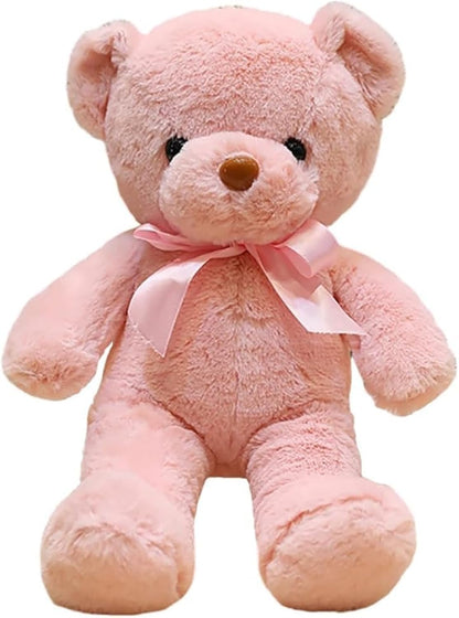 Hgplvxj 13.5-Inch Pink Teddy Bear Plush – Soft Stuffed Toy Gift