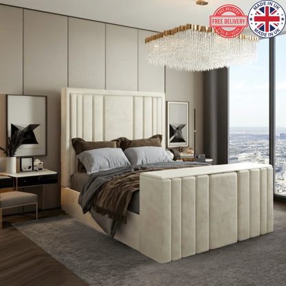 Rayna Panel Lined Tv Bed