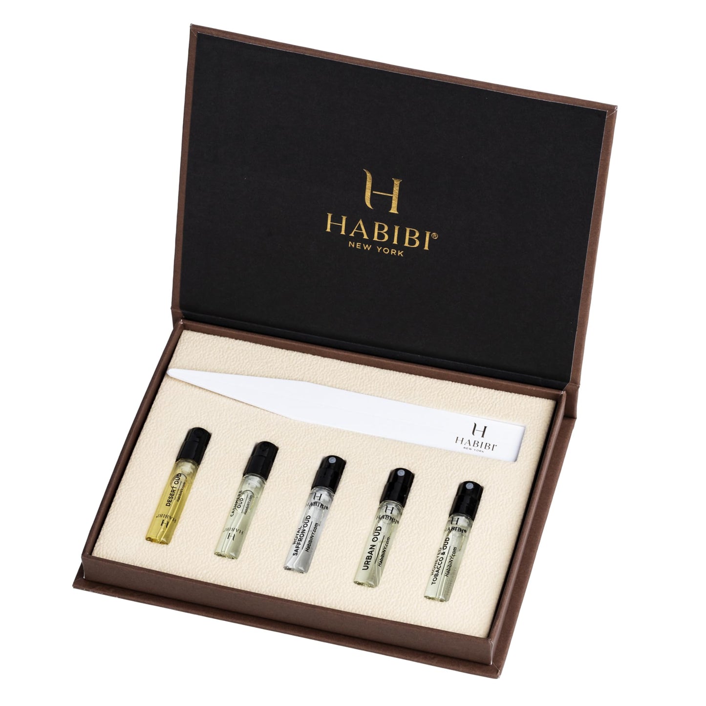 H HABIBI Men's Perfume & Oud Sample Set – 12 x 2ml Mini Sprays | Made in USA
