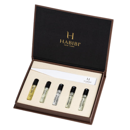 H HABIBI Men's Perfume & Oud Sample Set – 12 x 2ml Mini Sprays | Made in USA