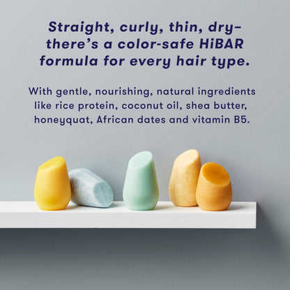 HiBAR Curl Conditioner Bar – Define & Hydrate Curly Hair | Plastic-Free & Vegan