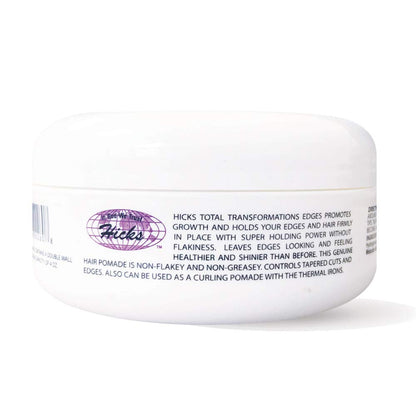 Hicks Edges Pomade 4oz by USA [Beauty] | Flexible Hold for Defined Edges