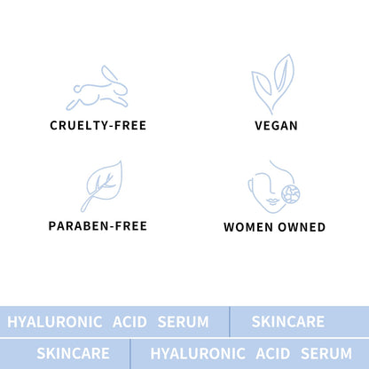 Hicream Hyaluronic Acid Serum for Face — Brightening, Hydration & Even Tone (2 Oz)