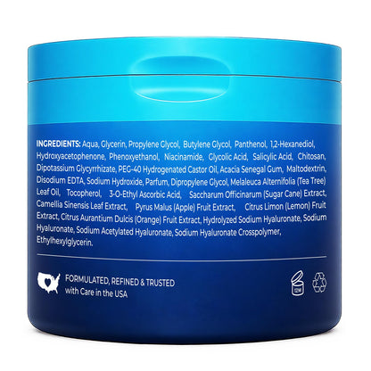 Hicream Glycolic Acid Exfoliating Pads | Dual-Texture Toner for Pore Care & Radiance