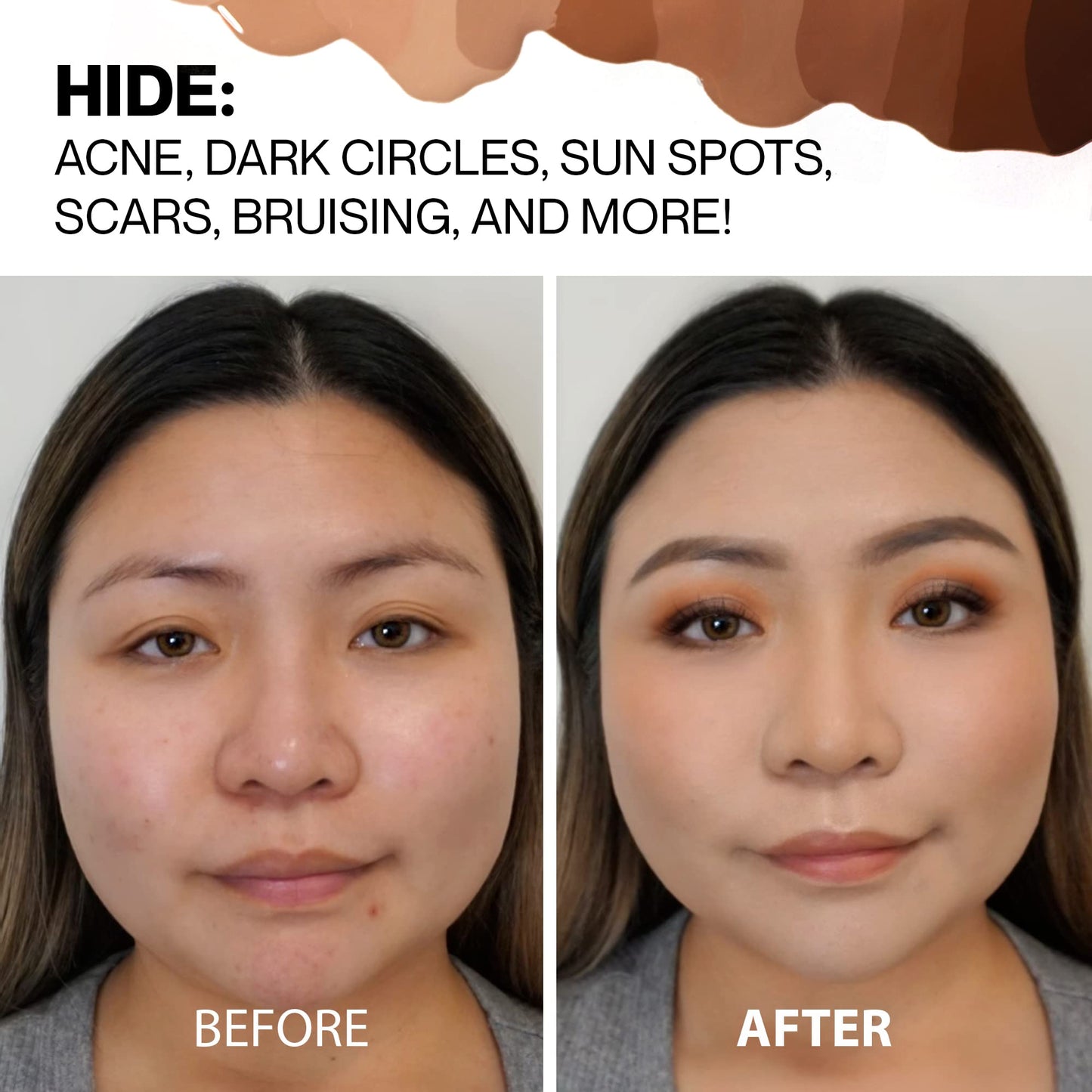 Hide Liquid Concealer – Almond (Medium to Full Coverage) | Oil-Free, All-Day Wear