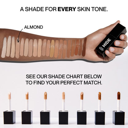 Hide Liquid Concealer – Almond (Medium to Full Coverage) | Oil-Free, All-Day Wear