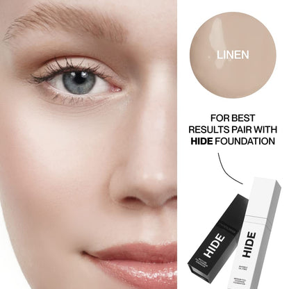 Hide Premium Liquid Foundation | Waterproof, Buildable Coverage for All Skin Tones – Linen