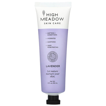 High Meadow Lanolin Skin Cream – Deep Hydration for Dry Skin (3.0 oz Lavender Moisturizer)
