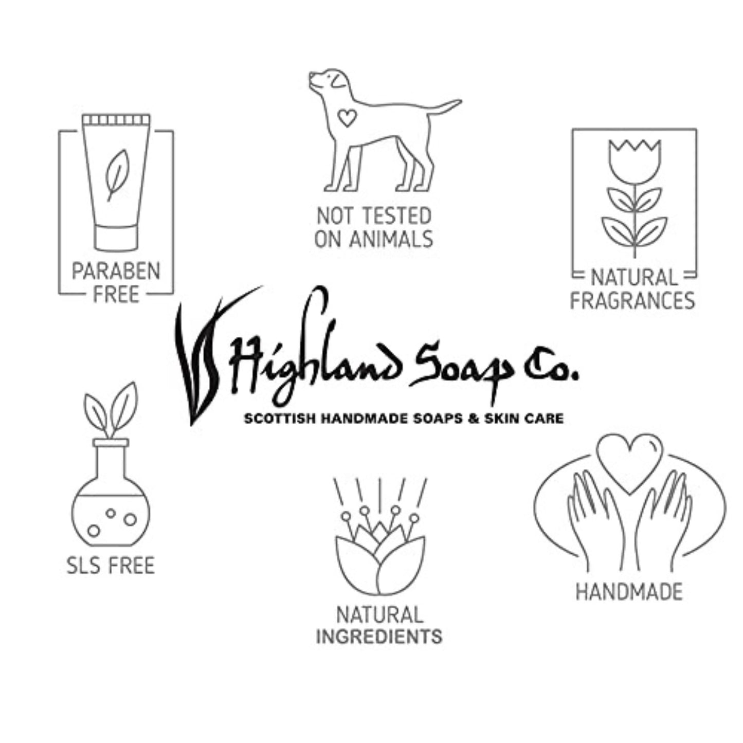 Highland Soap Co Organic Aloe Vera Hand Wash – Wild Scottish Raspberry, 10oz