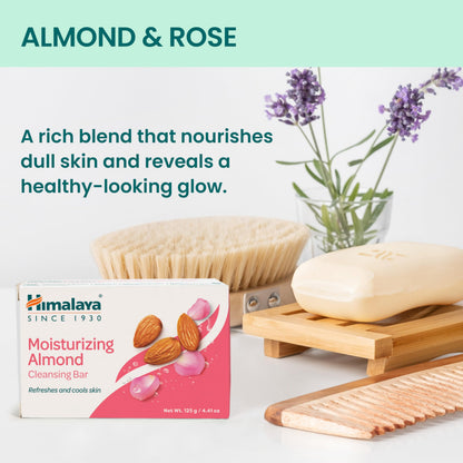 Himalaya Moisturizing Almond Cleansing Bar – 6 Pack