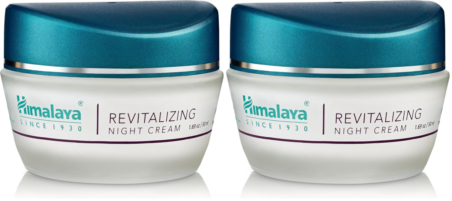Himalaya Revitalizing Night Cream for Damaged & Aging Skin – 2 x 1.69 oz Overnight Deep Moisturizing Treatment
