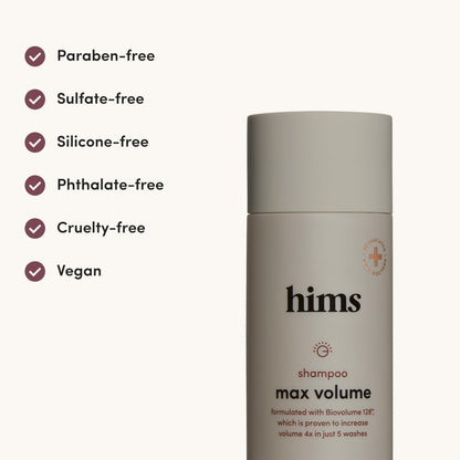 hims Max Volume Shampoo, 2 Pack – Volumizing Biotin Shampoo for Men | Citrus Spice