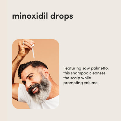 Hims Thick Fix Hair Thickening Shampoo & 5% Minoxidil Serum Set for Men | Color-Safe, Moisturizing Duo