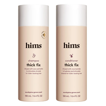 hims Thick Fix Shampoo & Conditioner Set — Saw Palmetto for Fuller-Looking Hair (Vegan, Sulfate-Free)
