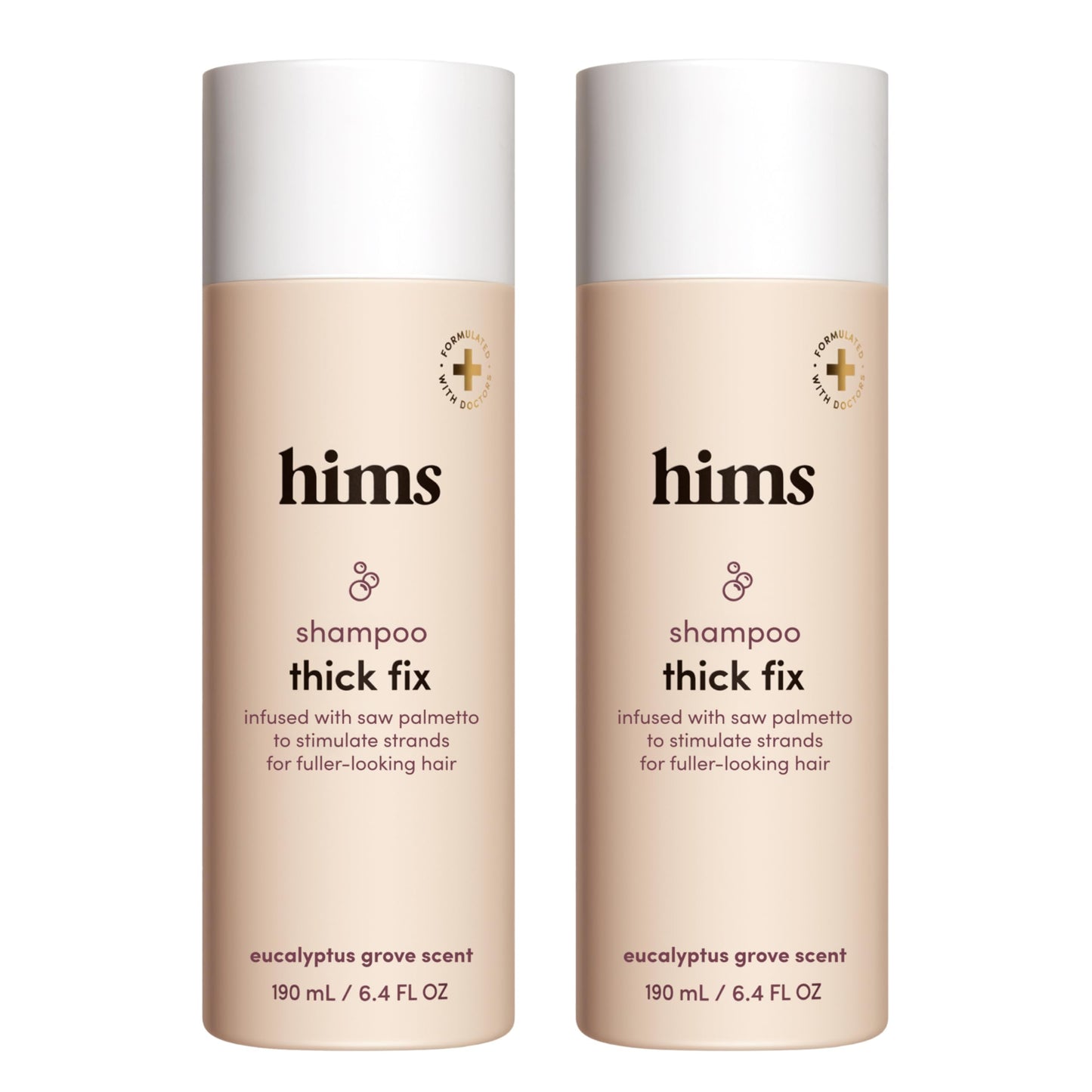 hims Thick Fix Shampoo – Saw Palmetto for Fuller-Looking Hair, Vegan & Sulfate-Free (2x6.4oz) | Hims & Hers