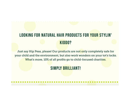 Hip Peas Natural Hair Shampoo – Sulfate Free for All Hair Types (32 fl oz / 946 ml)