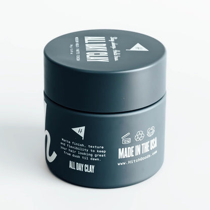 Hitch All Day Clay – Medium Hold, Matte Finish Hair Clay Pomade for Men