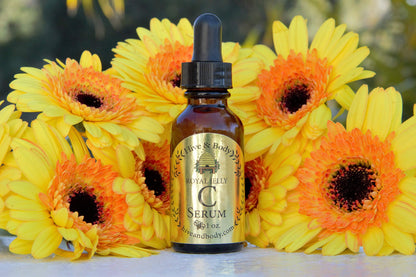 Hive & Body Vitamin C Facial Serum with Royal Jelly, Jojoba Oil & Propolis - 1 fl oz