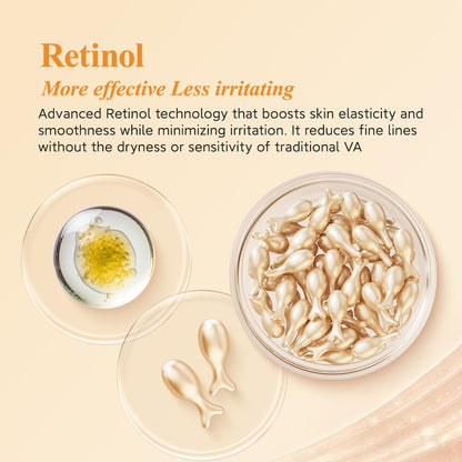 HKH Vitamin C & Retinol Serum for Face – Day & Night Capsule Skincare
