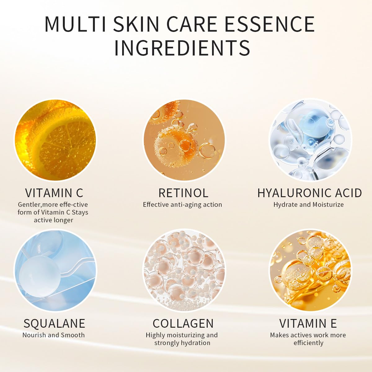 HKH Vitamin C Serum Capsules for Face – 38 Caps with Scissors | Hydrating Anti-Aging Serum