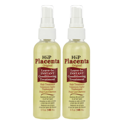 HNP Placenta Original Leave-In Conditioning Hair Treatment – Pump, 5 oz (Pack of 2)