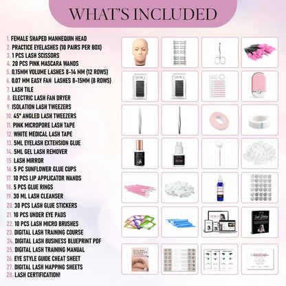 HOKA Lash Eyelash Extension Kit & Training Course | Certification Included