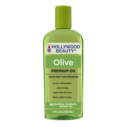 Hollywood Beauty Olive Oil Scalp Treatment - 8 oz (Pack of 2)