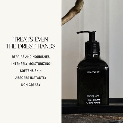 Homecourt Hand Cream – Non-Greasy Hydration for Soft Hands (Cipres Mint, 12 oz) | Dermatologist Tested, Clean Formula