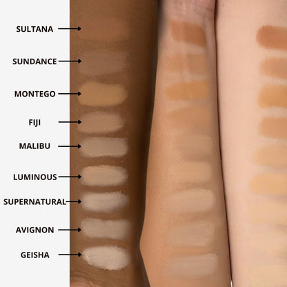Honeybee Gardens Pressed Mineral Foundation Refill — Supernatural Neutral Light, Adjustable Coverage, Natural Finish (7.5g)