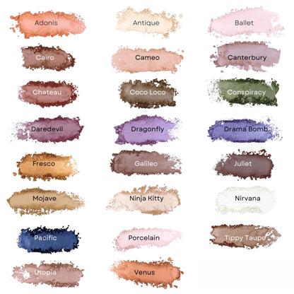 Honeybee Gardens Nirvana Matte White Pressed Eye Shadow Refill — Long-Wearing Mineral Color