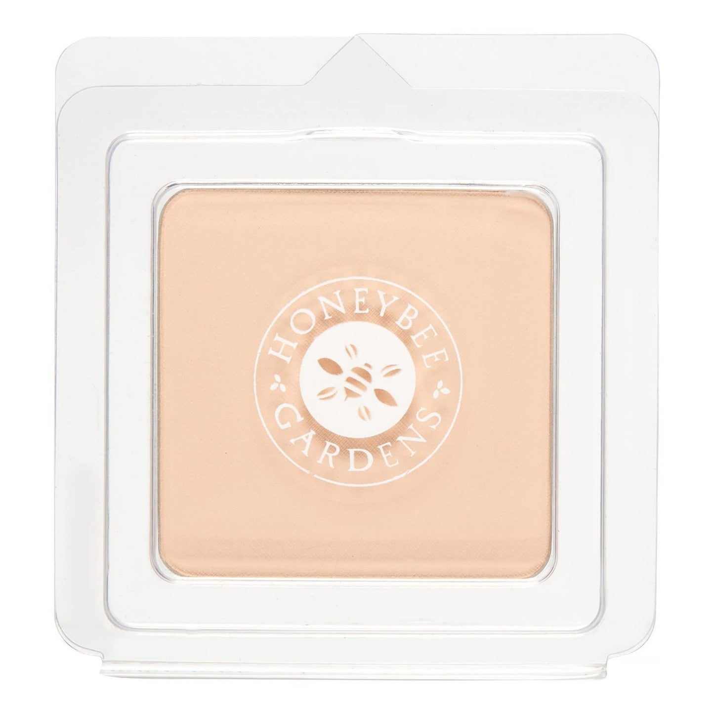 Honeybee Gardens Pressed Mineral Foundation Refill — Supernatural Neutral Light, Adjustable Coverage, Natural Finish (7.5g)