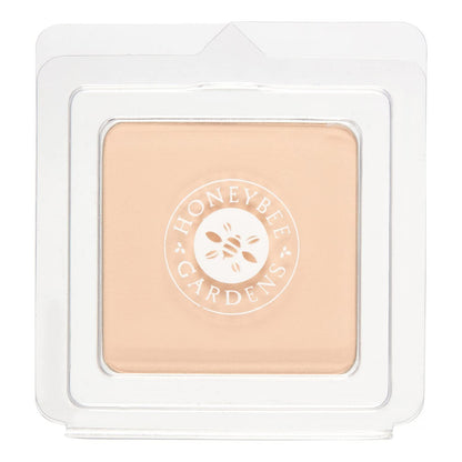 Honeybee Gardens Pressed Mineral Foundation Refill — Supernatural Neutral Light, Adjustable Coverage, Natural Finish (7.5g)