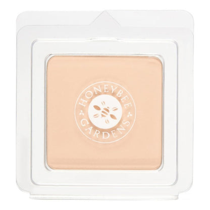 Honeybee Gardens Pressed Mineral Foundation Refill — Supernatural Neutral Light, Adjustable Coverage, Natural Finish (7.5g)