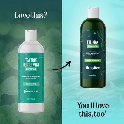 HONEYDEW Invigorating Tea Tree Mint Shampoo for Oily Hair – Rosemary Mint Clarifying Formula