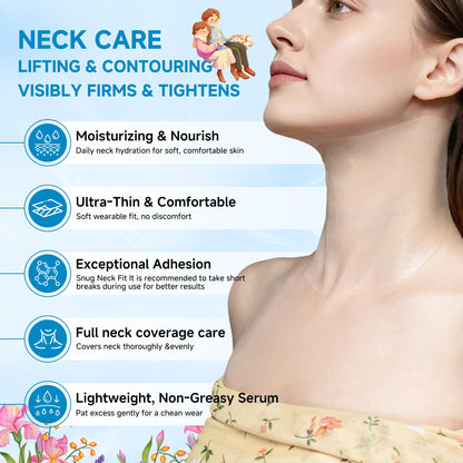 HONLINK Neck Mask 8-Pcs Set | Hydrating Collagen, Hyaluronic Acid & Peptide for Firmer, Smoother Neck