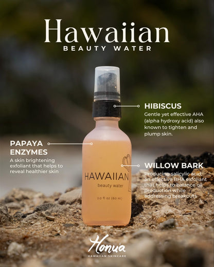 Honua Hawaiian Skincare Hawaiian Beauty Water 4 Oz – Gentle Glow Mist