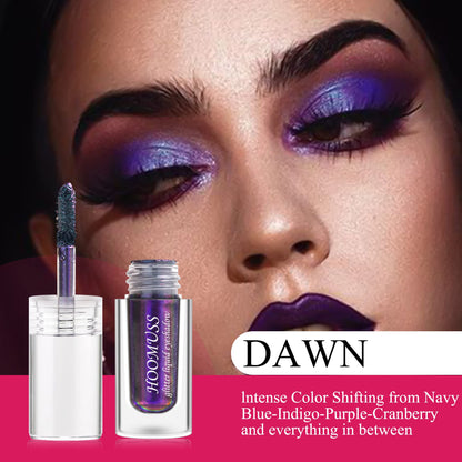 HOOMUSS Glitter Liquid Eyeshadow – 3-Color Chameleon Multichrome Set