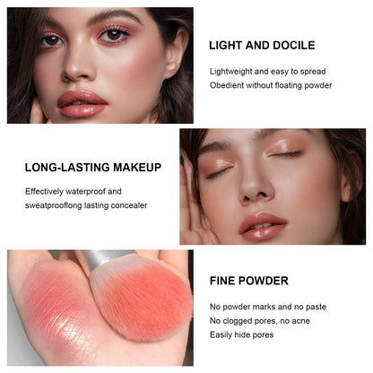 HOSAILY 12-Color Cream Blush Palette – Waterproof, Long-Lasting Matte Blush