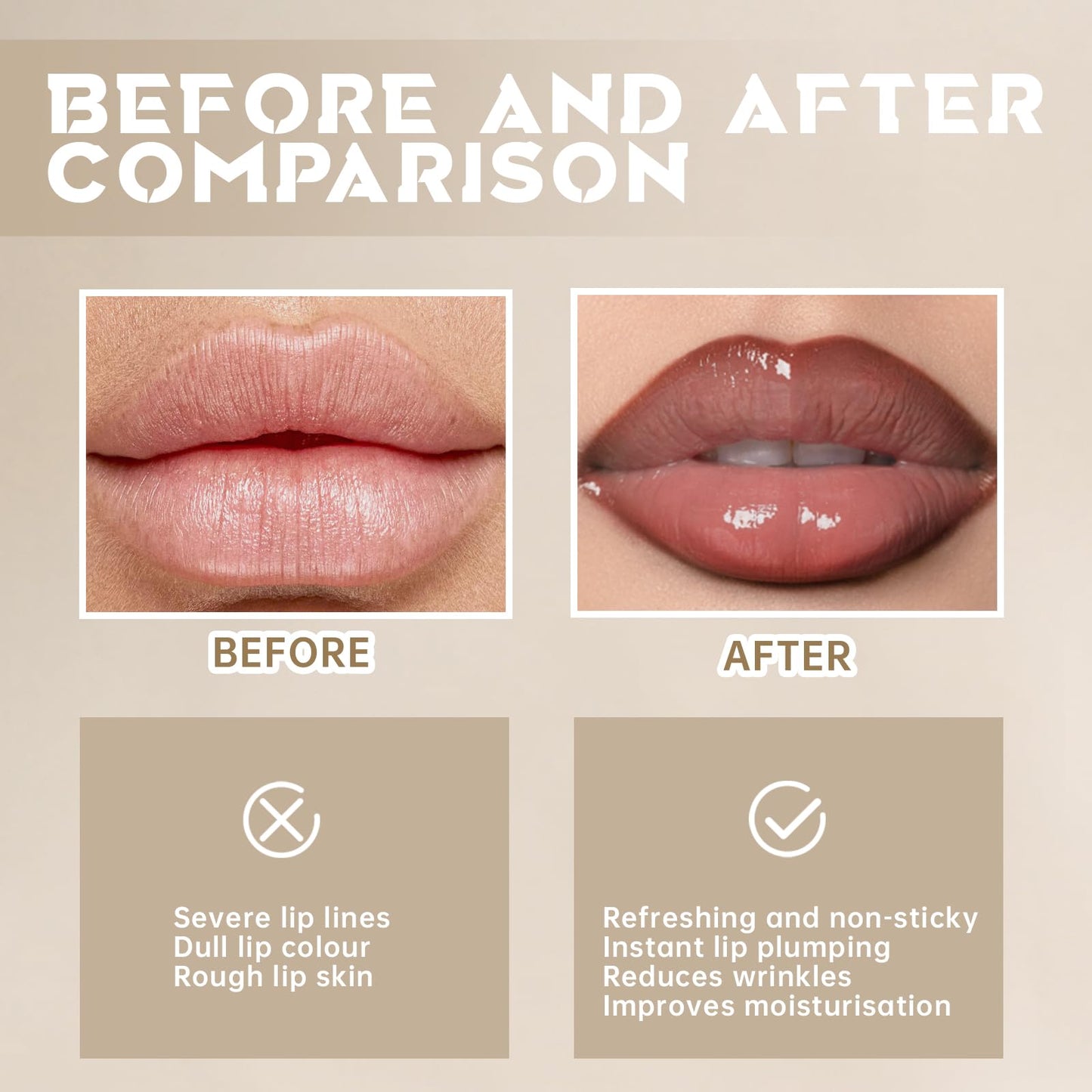 HOSAILY Peel Off Lip Liner Stain Tattoo – Long-Lasting Nude Lip Kit with Gloss